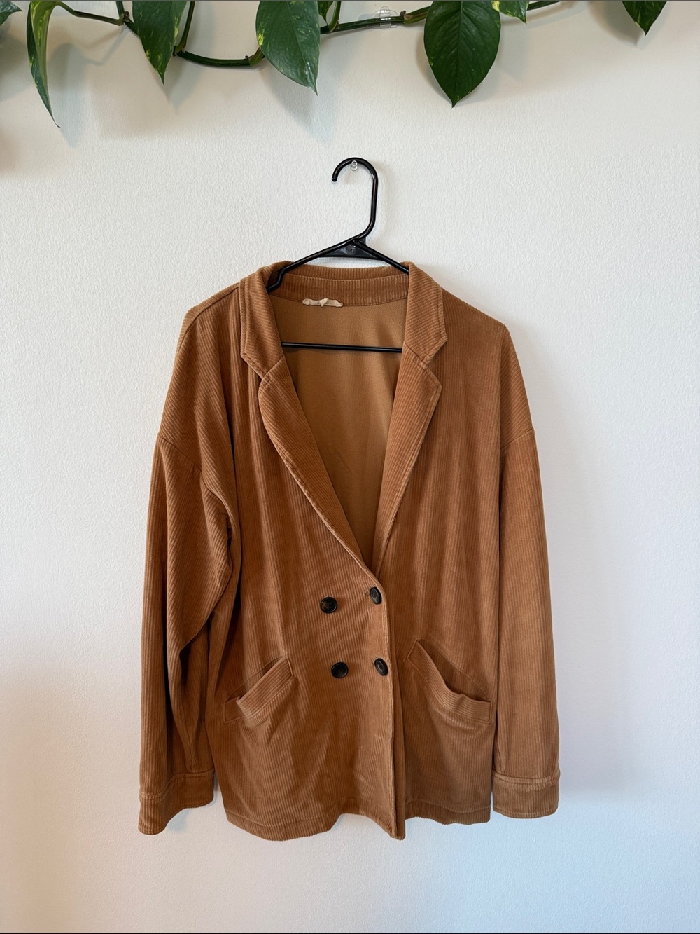 Madewell Corduroy Double-Breasted Brown Blazer